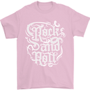 Rock and Roll Guitar Music Mens T-Shirt 100% Cotton Light Pink