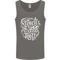 Rock and Roll Guitar Music Mens Vest Tank Top Charcoal