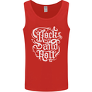 Rock and Roll Guitar Music Mens Vest Tank Top Red