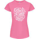 Rock and Roll Guitar Music Womens Petite Cut T-Shirt Azalea