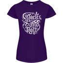 Rock and Roll Guitar Music Womens Petite Cut T-Shirt Purple