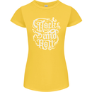 Rock and Roll Guitar Music Womens Petite Cut T-Shirt Yellow