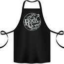Rock and Roll Logo Cotton Apron 100% Organic Black
