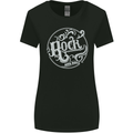 Rock and Roll Logo Womens Wider Cut T-Shirt Black