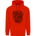 Rock and Roll Music Childrens Kids Hoodie Bright Red