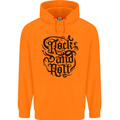 Rock and Roll Music Childrens Kids Hoodie Orange