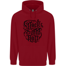 Rock and Roll Music Childrens Kids Hoodie Red