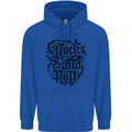 Rock and Roll Music Childrens Kids Hoodie Royal Blue
