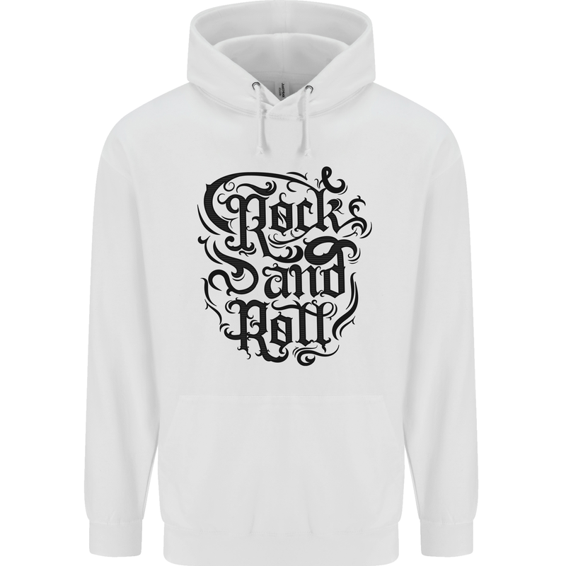 Rock and Roll Music Childrens Kids Hoodie White