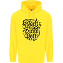 Rock and Roll Music Childrens Kids Hoodie Yellow