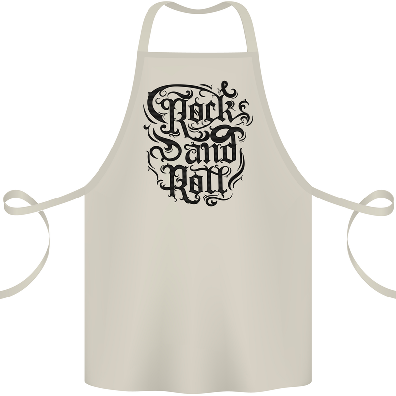 Rock and Roll Music Cotton Apron 100% Organic Natural