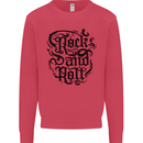 Rock and Roll Music Kids Sweatshirt Jumper Heliconia