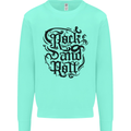 Rock and Roll Music Kids Sweatshirt Jumper Peppermint