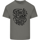 Rock and Roll Music Kids T-Shirt Childrens Charcoal