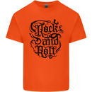 Rock and Roll Music Kids T-Shirt Childrens Orange