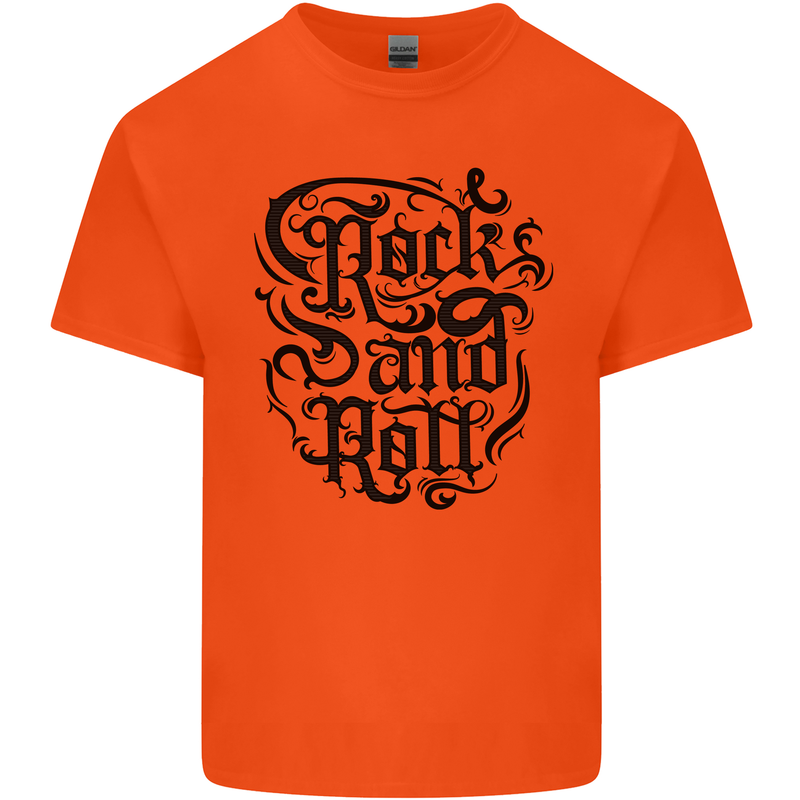 Rock and Roll Music Kids T-Shirt Childrens Orange