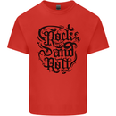 Rock and Roll Music Kids T-Shirt Childrens Red