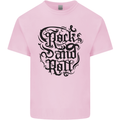 Rock and Roll Music Mens Cotton T-Shirt Tee Top Light Pink