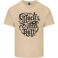 Rock and Roll Music Mens Cotton T-Shirt Tee Top Sand