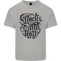 Rock and Roll Music Mens Cotton T-Shirt Tee Top Sports Grey