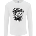 Rock and Roll Music Mens Long Sleeve T-Shirt White