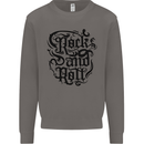 Rock and Roll Music Mens Sweatshirt Jumper Charcoal