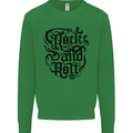 Rock and Roll Music Mens Sweatshirt Jumper Irish Green