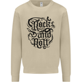 Rock and Roll Music Mens Sweatshirt Jumper Sand