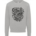 Rock and Roll Music Mens Sweatshirt Jumper Sports Grey