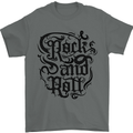 Rock and Roll Music Mens T-Shirt 100% Cotton Charcoal