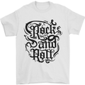 Rock and Roll Music Mens T-Shirt 100% Cotton White