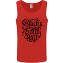 Rock and Roll Music Mens Vest Tank Top Red