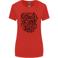 Rock and Roll Music Womens Wider Cut T-Shirt Red