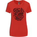 Rock and Roll Music Womens Wider Cut T-Shirt Red