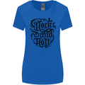 Rock and Roll Music Womens Wider Cut T-Shirt Royal Blue