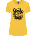 Rock and Roll Music Womens Wider Cut T-Shirt Yellow