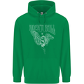 Rock n Roll Angel Childrens Kids Hoodie Irish Green