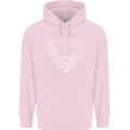 Rock n Roll Angel Childrens Kids Hoodie Light Pink