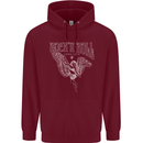 Rock n Roll Angel Childrens Kids Hoodie Maroon