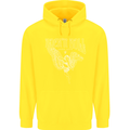 Rock n Roll Angel Childrens Kids Hoodie Yellow