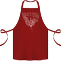 Rock n Roll Angel Cotton Apron 100% Organic Maroon