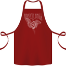 Rock n Roll Angel Cotton Apron 100% Organic Maroon