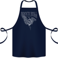 Rock n Roll Angel Cotton Apron 100% Organic Navy Blue