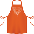 Rock n Roll Angel Cotton Apron 100% Organic Orange