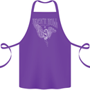 Rock n Roll Angel Cotton Apron 100% Organic Purple