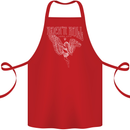 Rock n Roll Angel Cotton Apron 100% Organic Red