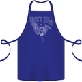 Rock n Roll Angel Cotton Apron 100% Organic Royal Blue