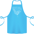 Rock n Roll Angel Cotton Apron 100% Organic Turquoise