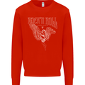 Rock n Roll Angel Kids Sweatshirt Jumper Bright Red