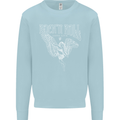 Rock n Roll Angel Kids Sweatshirt Jumper Light Blue